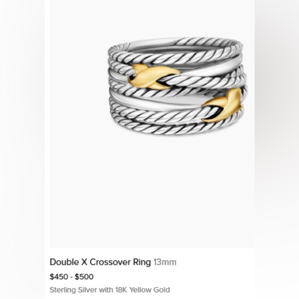 Double X Crossover Ring